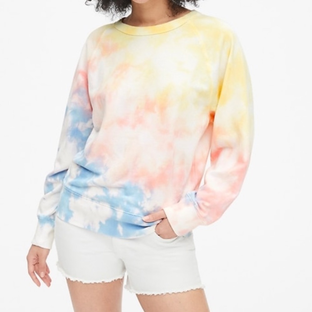 Gap Vintage Soft Tie-Dye Raglan Sweatshirt